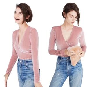 Madewell Crushed Velvet Bodysuit